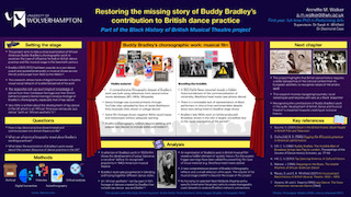 Academic Poster: Restoring the missing story of Buddy Bradley's contribution to British dance practice
