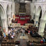 Concert rehearsal view at St Michael's and All Angels Church in Brighton, UK