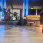 Lee Payne & Annette Walker rehearse for LDIF23 Launch rehearsal with Soweto Kinch Trio